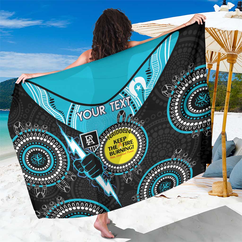 Custom AFL Power NAIDOC Week Sarong Keep The Fire Burning Indigenous Art