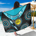 Custom AFL Power NAIDOC Week Sarong Keep The Fire Burning Indigenous Art