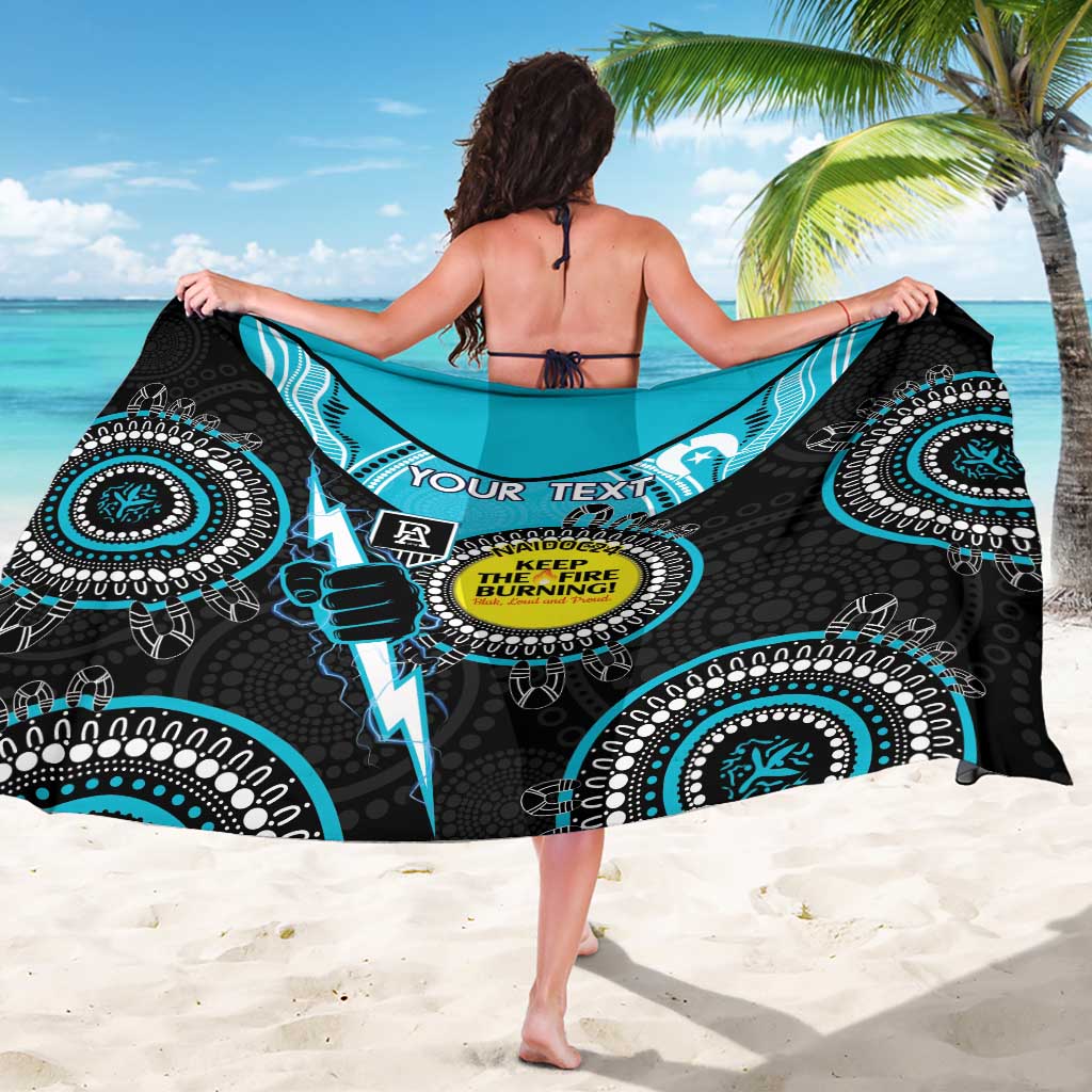 Custom AFL Power NAIDOC Week Sarong Keep The Fire Burning Indigenous Art