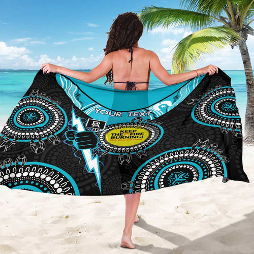 Custom AFL Power NAIDOC Week Sarong Keep The Fire Burning Indigenous Art