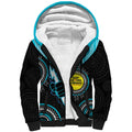 Custom AFL Power NAIDOC Week Sherpa Hoodie Keep The Fire Burning Indigenous Art