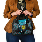 Custom AFL Power NAIDOC Week Shoulder Handbag Keep The Fire Burning Indigenous Art