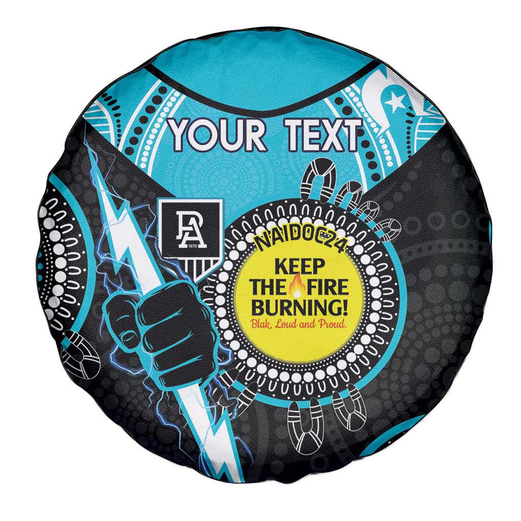 Custom AFL Power NAIDOC Week Spare Tire Cover Keep The Fire Burning Indigenous Art