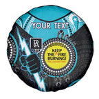 Custom AFL Power NAIDOC Week Spare Tire Cover Keep The Fire Burning Indigenous Art