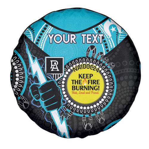 Custom AFL Power NAIDOC Week Spare Tire Cover Keep The Fire Burning Indigenous Art