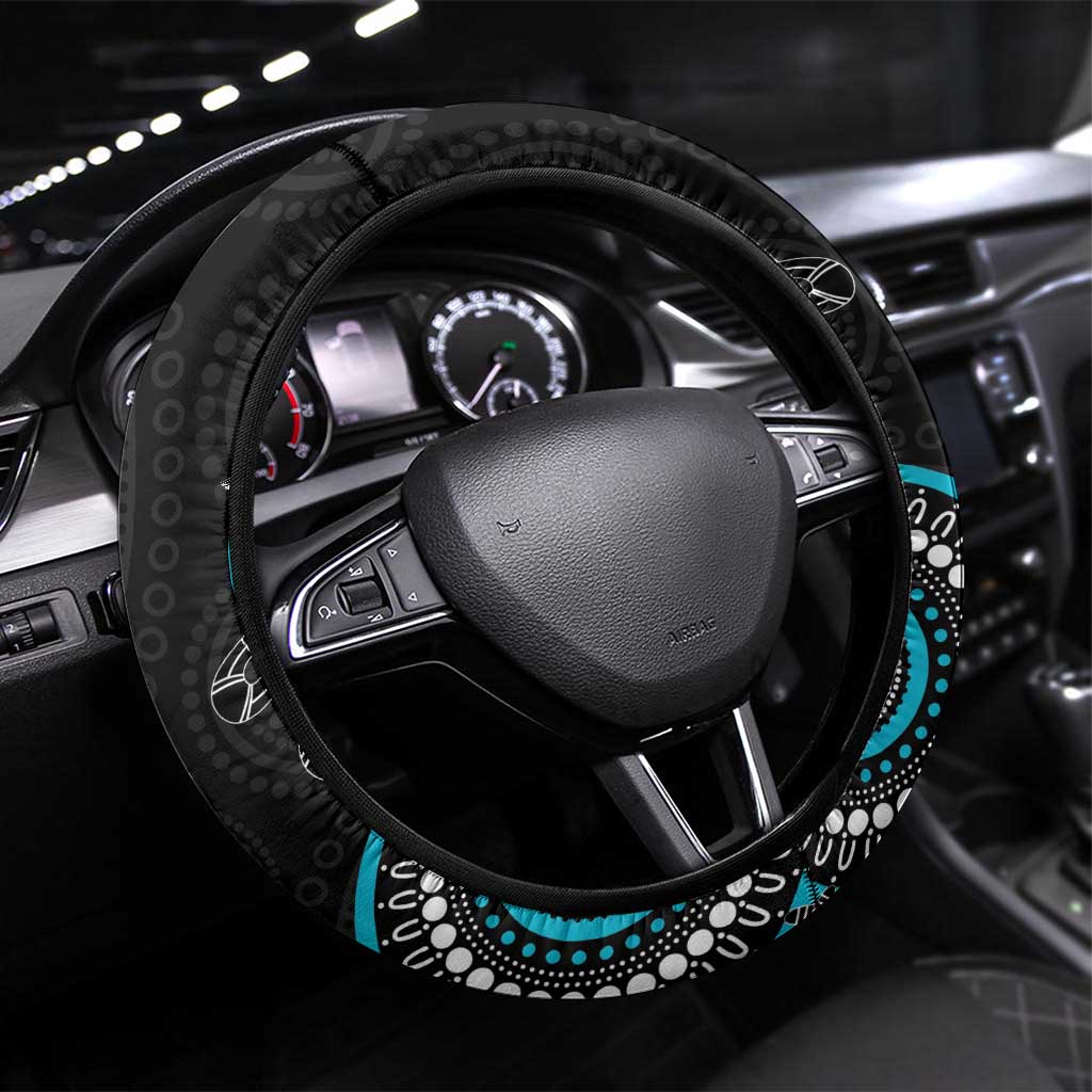 AFL Power NAIDOC Week Steering Wheel Cover Keep The Fire Burning Indigenous Art