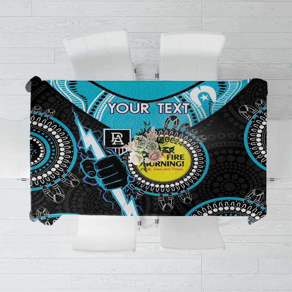 Custom AFL Power NAIDOC Week Tablecloth Keep The Fire Burning Indigenous Art