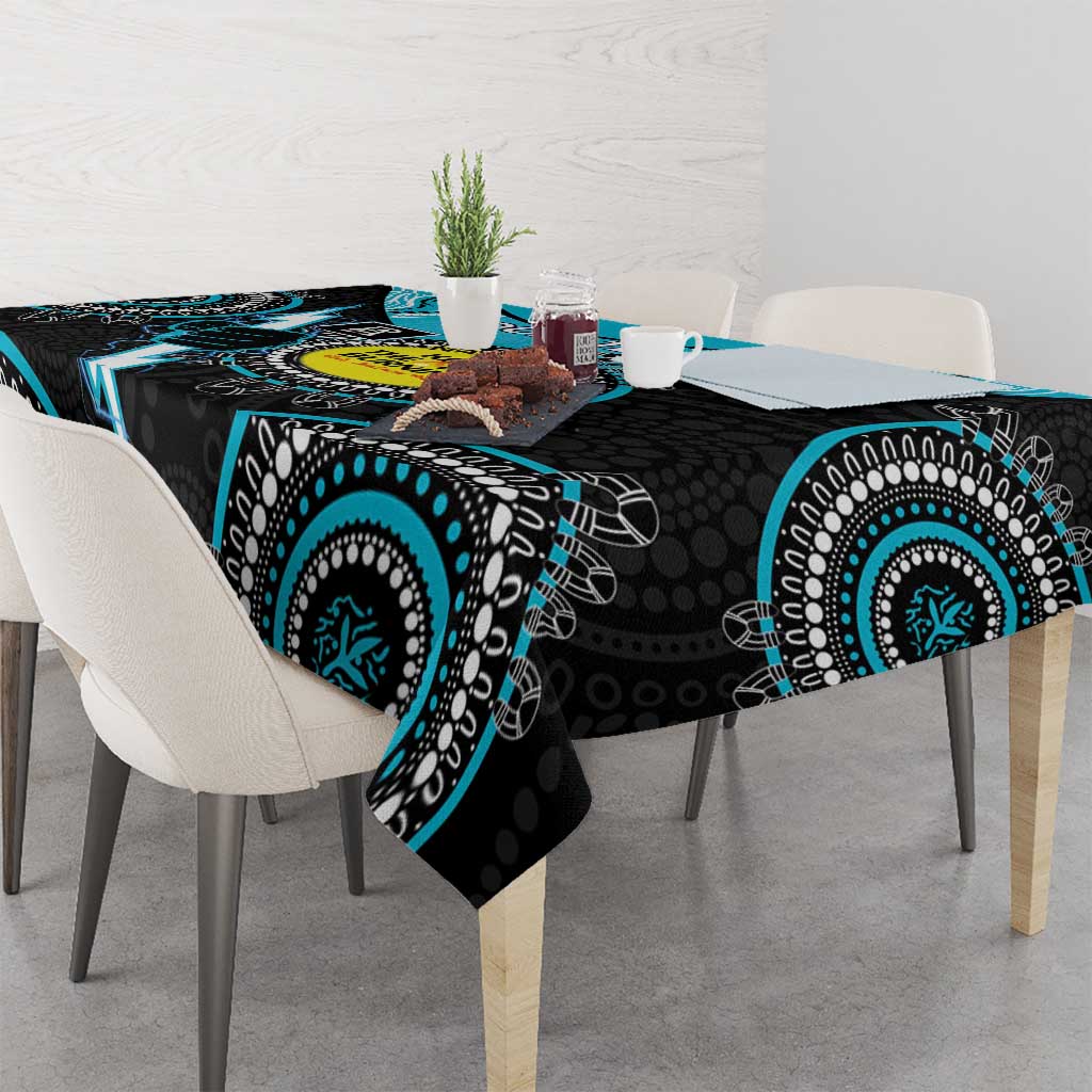 Custom AFL Power NAIDOC Week Tablecloth Keep The Fire Burning Indigenous Art
