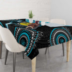 Custom AFL Power NAIDOC Week Tablecloth Keep The Fire Burning Indigenous Art
