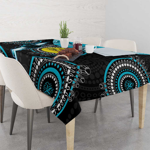 Custom AFL Power NAIDOC Week Tablecloth Keep The Fire Burning Indigenous Art
