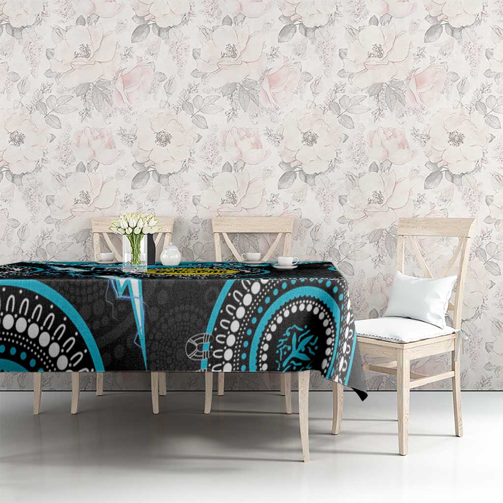 Custom AFL Power NAIDOC Week Tablecloth Keep The Fire Burning Indigenous Art