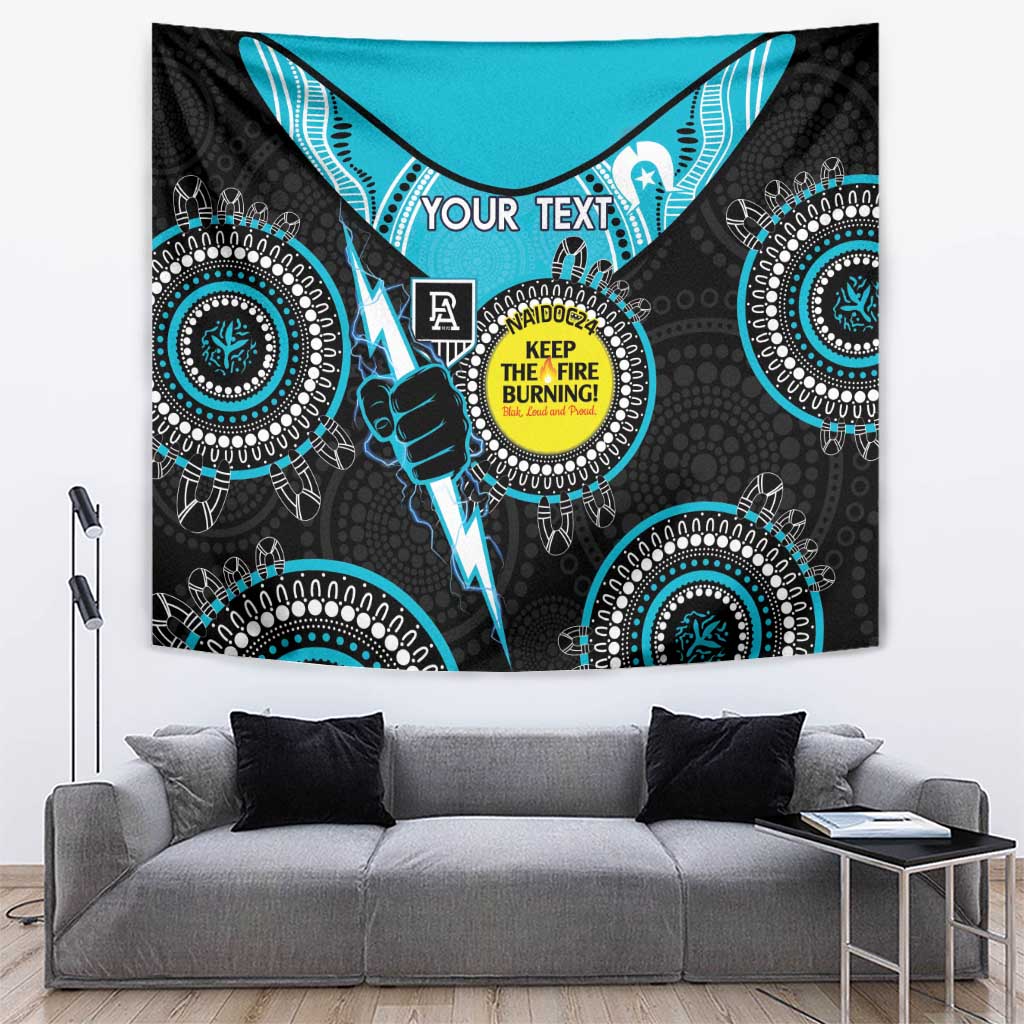 Custom AFL Power NAIDOC Week Tapestry Keep The Fire Burning Indigenous Art