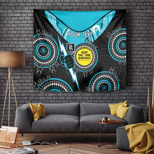Custom AFL Power NAIDOC Week Tapestry Keep The Fire Burning Indigenous Art