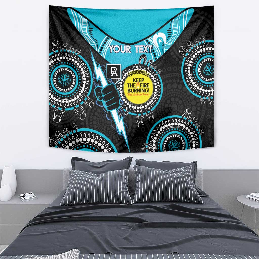 Custom AFL Power NAIDOC Week Tapestry Keep The Fire Burning Indigenous Art