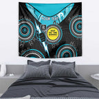 Custom AFL Power NAIDOC Week Tapestry Keep The Fire Burning Indigenous Art
