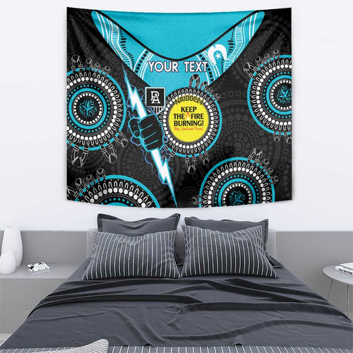 Custom AFL Power NAIDOC Week Tapestry Keep The Fire Burning Indigenous Art