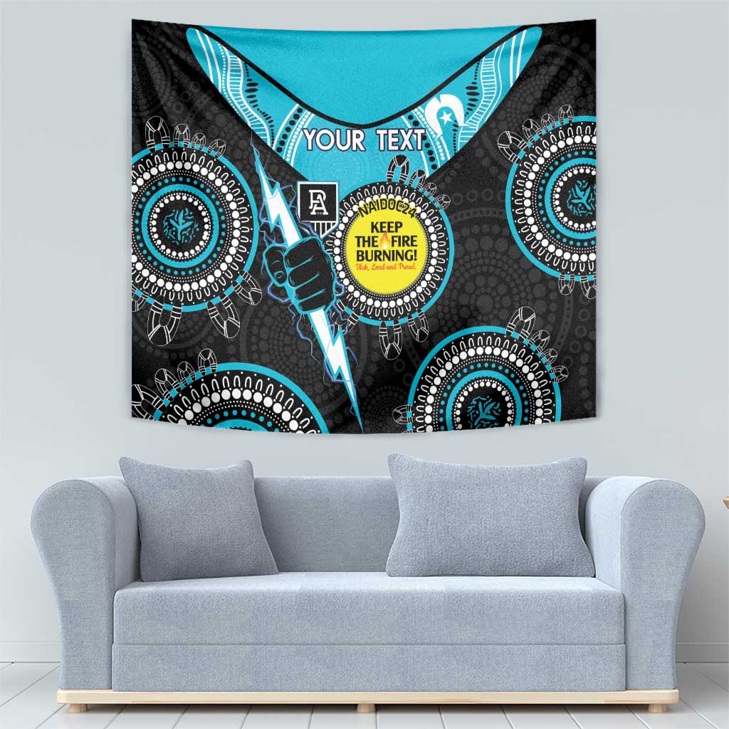 Custom AFL Power NAIDOC Week Tapestry Keep The Fire Burning Indigenous Art