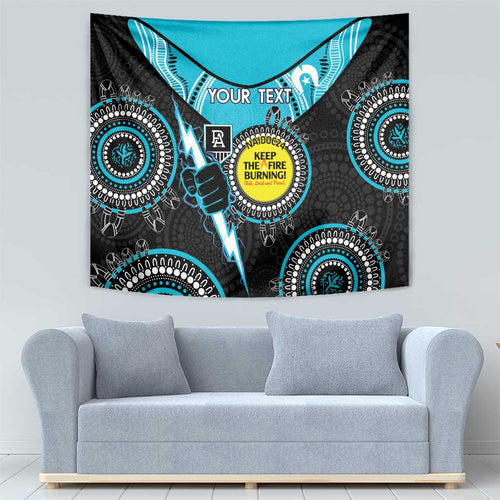 Custom AFL Power NAIDOC Week Tapestry Keep The Fire Burning Indigenous Art