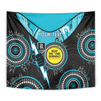 Custom AFL Power NAIDOC Week Tapestry Keep The Fire Burning Indigenous Art