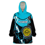 Custom AFL Power NAIDOC Week Wearable Blanket Hoodie Keep The Fire Burning Indigenous Art