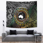 Personalised Australia And Vanuatu Tapestry Aboriginal Lizard Polynesia Ni-Van Pig Tusk