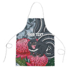 Personalised Tasmanian Devil Australia Apron Waratah Indigenous Art - Aussie Hoodie