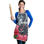 Personalised Tasmanian Devil Australia Apron Waratah Indigenous Art - Aussie Hoodie