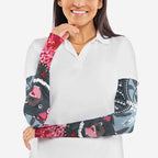 Personalised Tasmanian Devil Australia Arm Sleeves Waratah Indigenous Art - Aussie Hoodie