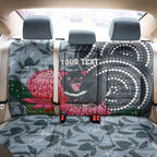 Personalised Tasmanian Devil Australia Back Car Seat Cover Waratah Indigenous Art - Aussie Hoodie