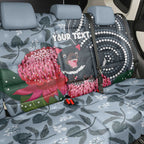 Personalised Tasmanian Devil Australia Back Car Seat Cover Waratah Indigenous Art - Aussie Hoodie