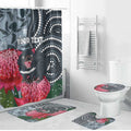 Personalised Tasmanian Devil Australia Bathroom Set Waratah Indigenous Art - Aussie Hoodie