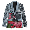 Personalised Tasmanian Devil Australia Blazer Waratah Indigenous Art - Aussie Hoodie
