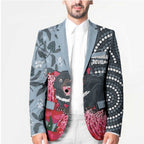 Personalised Tasmanian Devil Australia Blazer Waratah Indigenous Art - Aussie Hoodie