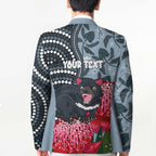 Personalised Tasmanian Devil Australia Blazer Waratah Indigenous Art - Aussie Hoodie