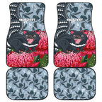 Personalised Tasmanian Devil Australia Car Mats Waratah Indigenous Art - Aussie Hoodie