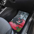 Personalised Tasmanian Devil Australia Car Mats Waratah Indigenous Art - Aussie Hoodie