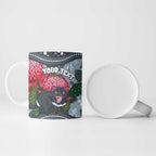 Personalised Tasmanian Devil Australia Ceramic Mug Waratah Indigenous Art - Aussie Hoodie