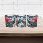 Personalised Tasmanian Devil Australia Ceramic Mug Waratah Indigenous Art - Aussie Hoodie