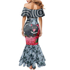 Personalised Tasmanian Devil Australia Family Matching Mermaid Dress and Hawaiian Shirt Waratah Indigenous Art - Aussie Hoodie