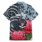 Personalised Tasmanian Devil Australia Family Matching Tank Maxi Dress and Hawaiian Shirt Waratah Indigenous Art - Aussie Hoodie