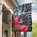 Personalised Tasmanian Devil Australia Garden Flag Waratah Indigenous Art - Aussie Hoodie