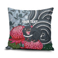 Personalised Tasmanian Devil Australia Pillow Cover Waratah Indigenous Art - Aussie Hoodie