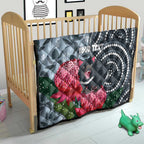 Personalised Tasmanian Devil Australia Quilt Waratah Indigenous Art - Aussie Hoodie