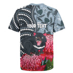 Personalised Tasmanian Devil Australia Rugby Jersey Waratah Indigenous Art - Aussie Hoodie