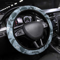 Tasmanian Devil Australia Steering Wheel Cover Waratah Indigenous Art - Aussie Hoodie
