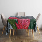Personalised Tasmanian Devil Australia Tablecloth Waratah Indigenous Art - Aussie Hoodie