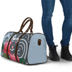 Personalised Tasmanian Devil Australia Travel Bag Waratah Indigenous Art - Aussie Hoodie