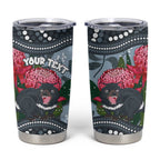 Personalised Tasmanian Devil Australia Tumbler Cup Waratah Indigenous Art - Aussie Hoodie