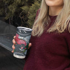 Personalised Tasmanian Devil Australia Tumbler Cup Waratah Indigenous Art - Aussie Hoodie