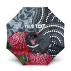 Personalised Tasmanian Devil Australia Umbrella Waratah Indigenous Art - Aussie Hoodie